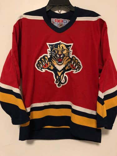 Florida Panthers CCM Hockey NHL Jersey Size Boys Youth L/XL