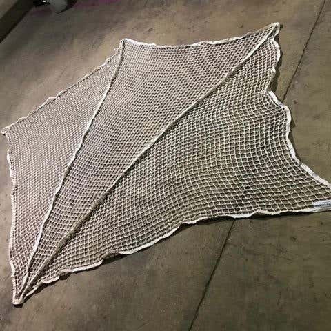 5mm Lacrosse Replacement Net DIRTY Display *No Lace*