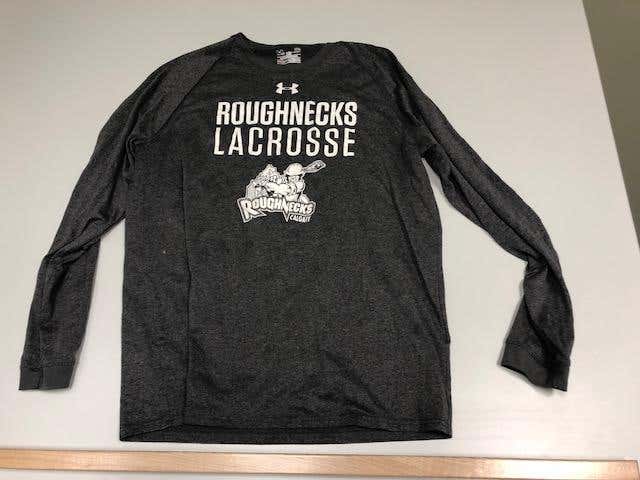 NLL Calgary Roughnecks Large Under Armour Long Sleeve Warm Up Shirt