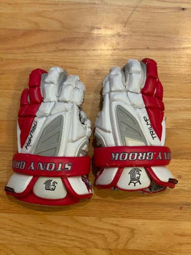 Stony Brook Brine Triumph Lacrosse Gloves Red
