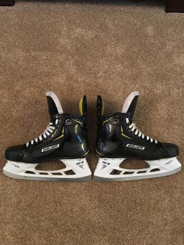 Bauer 2sPro Hockey Skates Senior Pro Stock Size 10 w/ Built-in shot blockers and padded tongue.