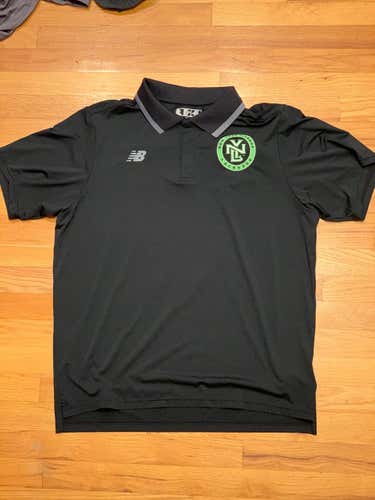 New York Lizards Team Polo Black Large
