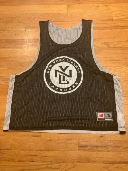 New York Lizards Practice Pinnie Reversible White/Black L/XL