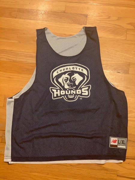 Charlotte Hounds Practice Pinnie White/Navy Reversible L/XL RARE