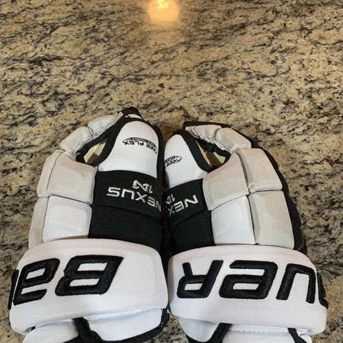 New White/Grey/Black College Nexus 1N Gloves Senior 13’ Pro Stock