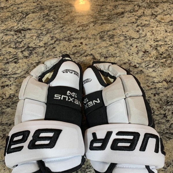 New White/Grey/Black College Nexus 1N Gloves Senior 13’ Pro Stock