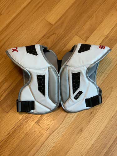 STX Cell Shoulder Pads White Large