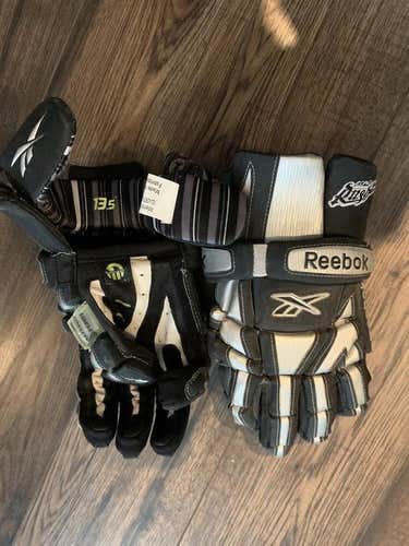 New Custom Edmonton Rush Reebok 10K Lacrosse Gloves
