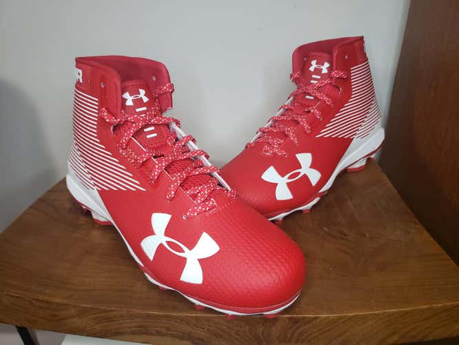 Under Armour UA Hammer MC Football Cleats 1289775-611 Red/White