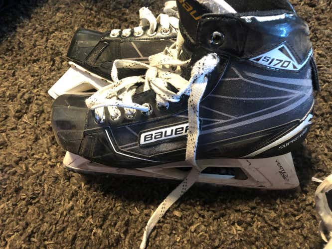 Bauer Supreme S170 Hockey Goalie Skates Senior Size 8.5