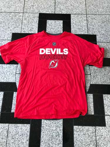 Brand New New Jersey Devils Adidas Large Climalite T Shirt
