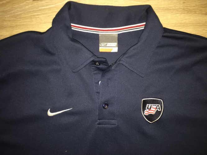 (Large) New Nike / Bauer USA Hockey Dri-FIT Embroidered Shirt