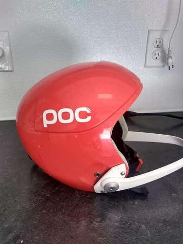 Medium POC Skull Orbic X Spin Helmet with slalom guard