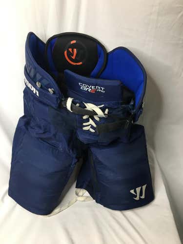 Used Navy Pro Stock Warrior Covert QRE Pro Hockey Pants - Small - P8004