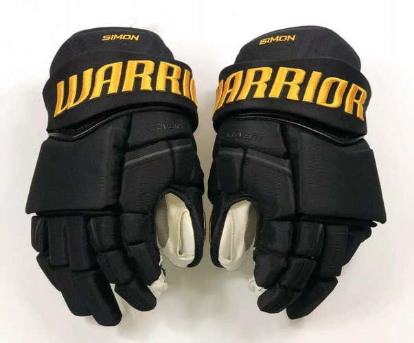 Pro Stock Pro Return 14” Warrior Covert QRE Hockey Gloves Pittsburgh Penguins