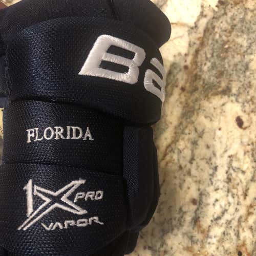 Bauer Vapor 1X Pro Stock McCann Panthers Gloves Senior Pro Stock Good Condition