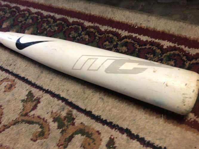 RARE OG NIKE MC2 WHITE LIGHTNING 34 31 BBCOR BASEBALL BAT