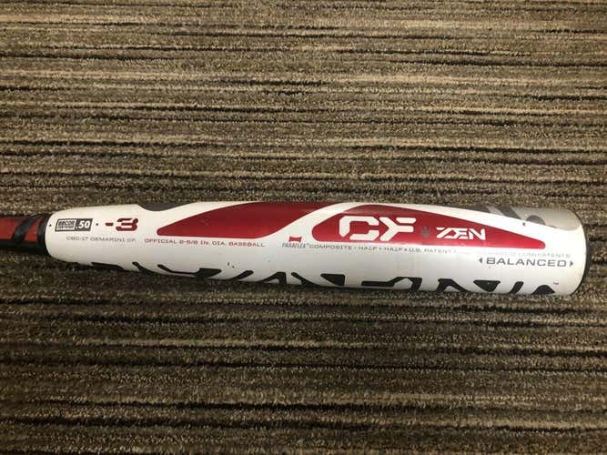 DEMARINI CF ZEN BALANCED 33 30 CBC-17 BBCOR BASEBALL BAT EXCELLENT CONDITION