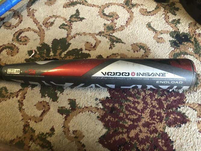 DEMARINI VOODOO INSANE VDC-17 34 31 BBCOR BASEBALL BAT EXCELLENT CONDITION