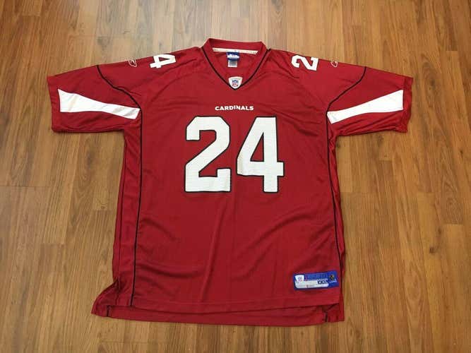 Arizona Cardinals Adrian Wilson #24 NFL Red Size XXL 2XL Reebok Football Jersey!