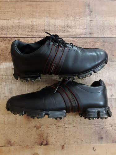 Adidas Tour 360 LTD Golf Cleat Shoes  EVG 737177 Mens Size 9.5 Black Leather