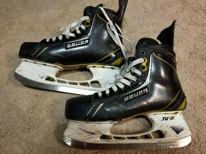 MAATTA BAUER Total One NXG 10 DA London Knights Game Used Worn Pro Stock Skates