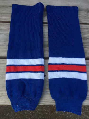 BLUE RED AND WHITE  HOCKEY SOCKS