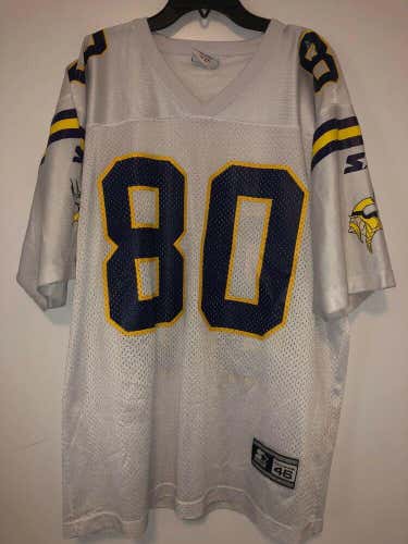 Starter Chris Carter Minnesota Vikings Jersey Size 46 Medium Vintage White