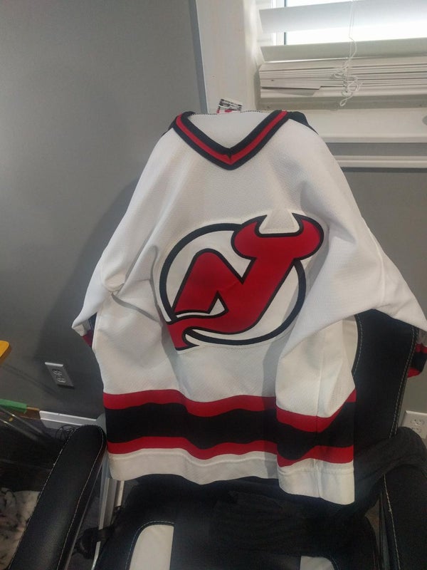 Vintage NJ Devils Green and Red Driver Jersey
