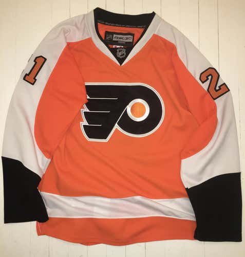 EUC NHL Philadelphia Flyers van Riemsdyk 52 Reebok Jersey