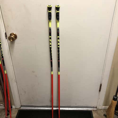 Pair Of 120cm Aluminum Leki GS Poles