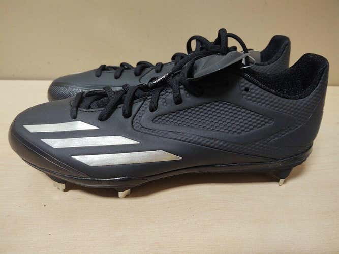 New Adidas Adizero Afterburner 3 Low Metal Baseball Cleats Black Sz 9 NWT Q16563