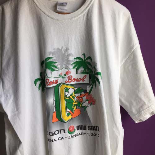 Oregon Ohio State Rose Bowl Sz XXL NCAA Football Shirt Adult