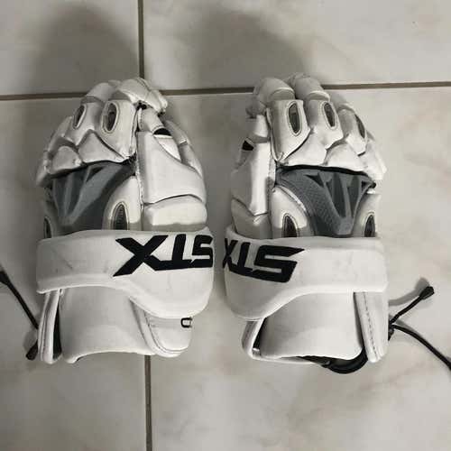 RARE Used White G22 Lacrosse Gloves Size 13