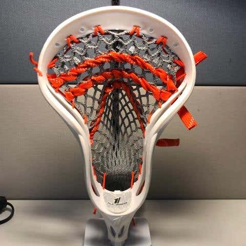 New A1 Head Strung With Silver JimaLax Hard Mesh Ornage Strings