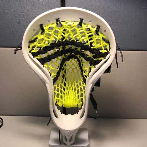 New A1 Head Stung With Neon Yellow JimaLax Hard Mesh Black Strings