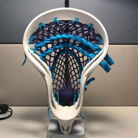 New A1 Head Stung With Purple JimaLax Hard Mesh Neon Blue Strings