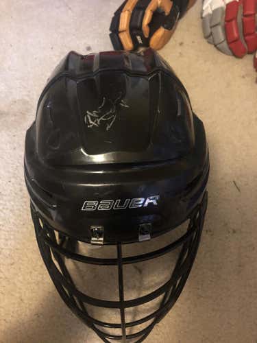 Rhys duch Vancouver stealth NLL helmet game worn autographed