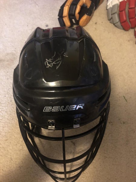 Rhys duch Vancouver stealth NLL helmet game worn autographed