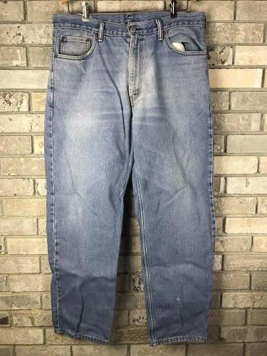 Levis 550 Men's Jeans 36 x 30 MEASURED DISTRESSED Relaxed Fit Faded Worn Vtg OG