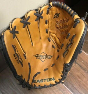 Easton Stealth Tourney ST12 12" leather baseball VRS palm pad glove LHT