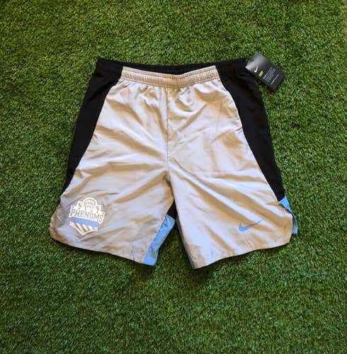 BRAND NEW Nike Men’s Medium Future Phenoms Lacrosse Shorts Carolina Blue Black Grey
