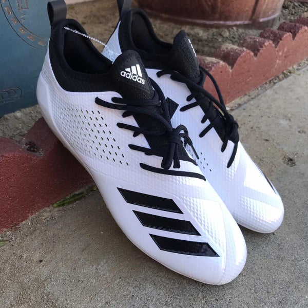 New Men's Sz 12.5 Adizero 5star 7.0 Cleats CHROME BOTTOMs