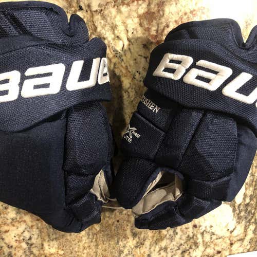 New Vapor 1X Pro Gloves Panthers Pro stock W/ shot Blocking Plate 14” Rare Find