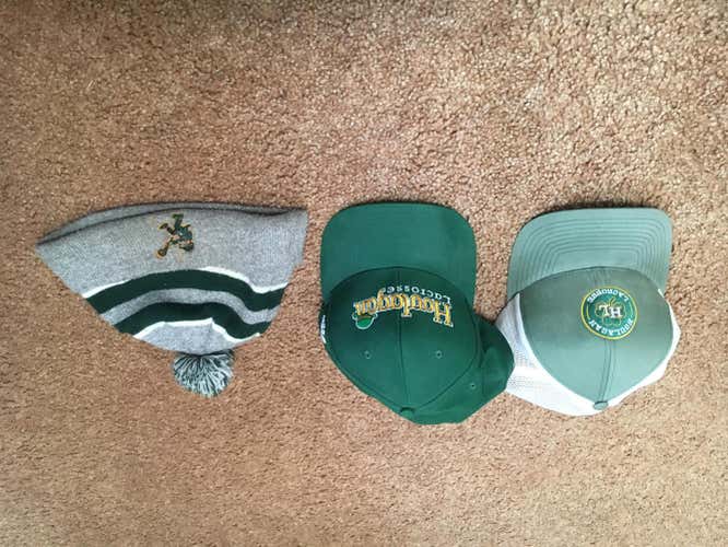 3 Houlagan Lacrosse Hats One Size Fits All