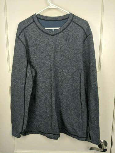 Lululemon Heather Gray Long Sleeve Pullover Stretch Shirt Top Men's Size: XL