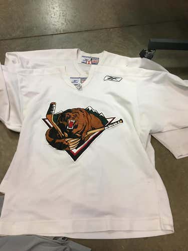 Utah Grizzlies Reebok White Practice Jersey - Size 56