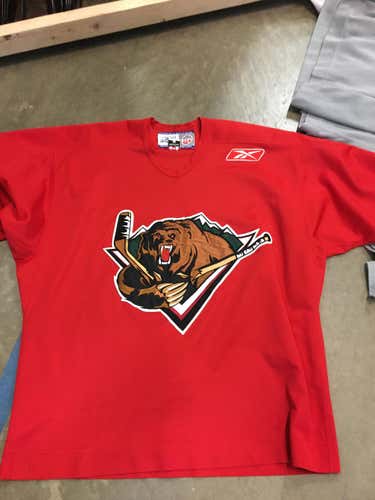 Utah Grizzlies Reebok Red Practice Jersey - Size 56