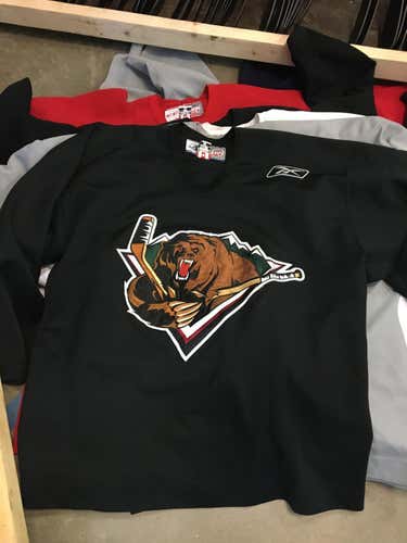 Utah Grizzlies Reebok Black Practice Jersey - Size 58 Goalie