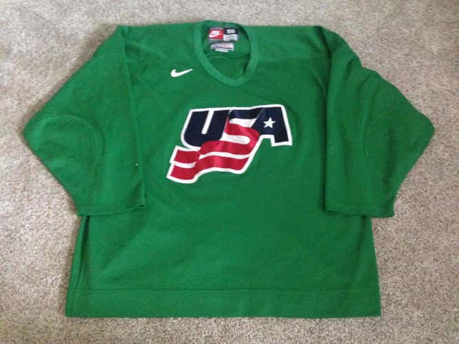 Team USA IIHF 56 Nike Jersey Pro Stock Green